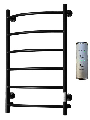 Полотенцесушитель электрический Пэк сп 5 80х50 черный ВГП Тругор фото в интернет-магазине Русалия