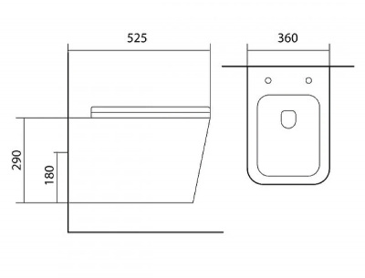 SET AQUATEK ЛИБРА N-14 (рама AQUATEK ECO Standard INS-0000014(без клавиши и крепежа)+унитаз ЛИБРА New AQ0530N-00 с тонким сиденьем soft-close фото в интернет-магазине Русалия