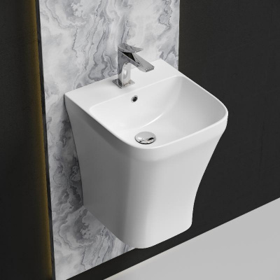 Раковина моноблок подвесная DION CN6067 Ceramica Nova фото в интернет-магазине Русалия