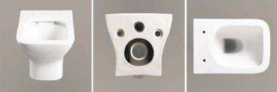 Унитаз ELLERO Aria PP подвесной безободковый Ceruttispa CT10481 (520x350x360) фото в интернет-магазине Русалия