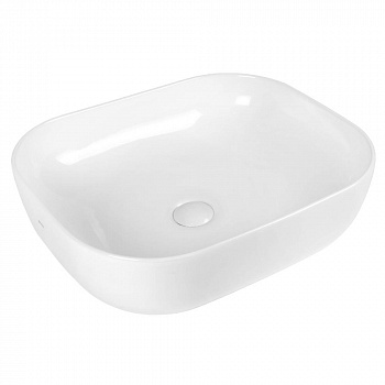 BOND S61-500 Раковина накладная прямоугольная 50*40*14,5см белая фото в интернет-магазине Русалия