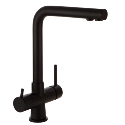 Смеситель для кухни под фильтр Milano 30636 черный матовый Veragio фото в интернет-магазине Русалия