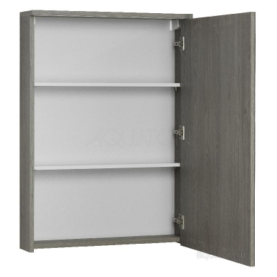 Зеркальный шкаф AQUATON Стоун 60 грецкий орех 1A231502SXC80 фото в интернет-магазине Русалия