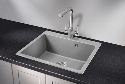 Кухонная мойка GRANULA (6001, АЛЮМИНИУМ) фото в интернет-магазине Русалия