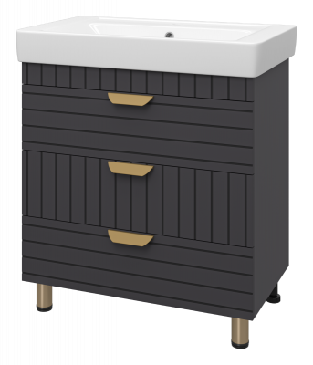 Тумба Gloster 80 с раковиной Dreja Q 80 Brevita фото в интернет-магазине Русалия