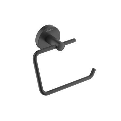 Бумагодержатель квадратный AQUATEK, матовый черный AQ4218MB ОБЕРОН фото в интернет-магазине Русалия