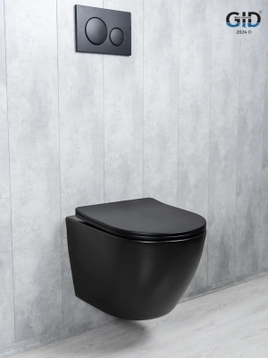 Унитаз подвесной Tornado Gid Tr2122TF-Bm 62261Y черный матовый 49x36x36 фото в интернет-магазине Русалия