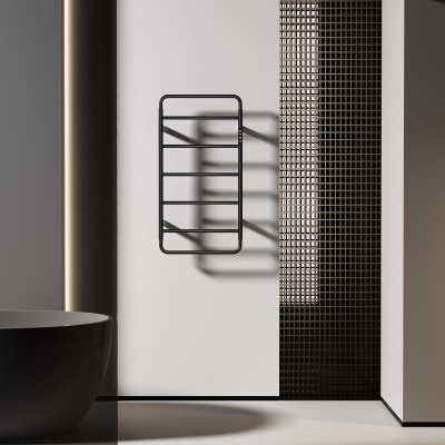 Полотенцесушитель электрический WONZON & WOGHAND WISMAR, Черный (WW-AL202-MB) фото в интернет-магазине Русалия