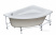 Ванна акриловая Гоа 150х100 1WH112032 R ПРАВАЯ Santek