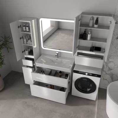 ПШ STYLE LINE "Атлантика 1000", с ящиком, белый глянец СС-00002566 фото в интернет-магазине Русалия