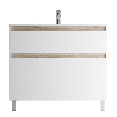 M85AFSX1002WG X-Joy, База под раковину, напольная, 100 см, 2 ящика, белый глянец Am.Pm фото в интернет-магазине Русалия