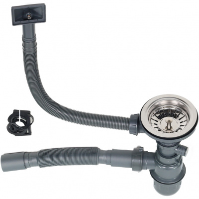 Кухонная мойка D4545H ProfLine 1,2/220 САТИН врезная квадратная Melana фото в интернет-магазине Русалия