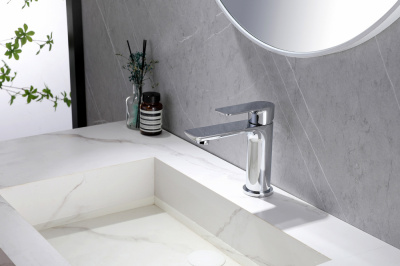 Смеситель ABBER Weiss Insel AF8010 для раковины, хром фото в интернет-магазине Русалия