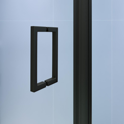 Душевой уголок RGW SV-135B 1000x1000, профиль черный, стекло прозрачное фото в интернет-магазине Русалия