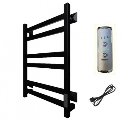 Полотенцесушитель электрический Пэк сп 21 ВГП 60х40 черный Тругор фото в интернет-магазине Русалия