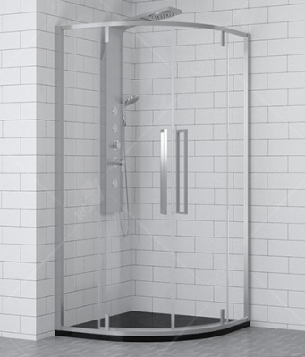 Душевой уголок 80х80 SV-53 полукруг RGW фото в интернет-магазине Русалия