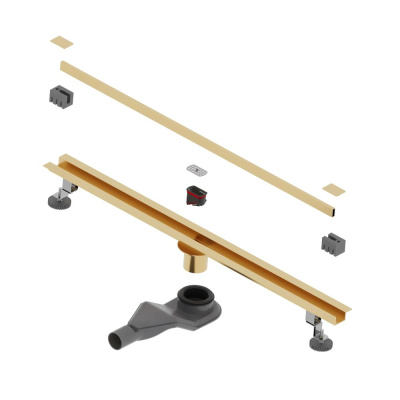 Душевой трап RGW SDR-50Gb 80см, золото BRUSH фото в интернет-магазине Русалия