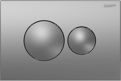 Кнопка смыва Loranto механическая, двойная, хром матовый 7311 фото в интернет-магазине Русалия