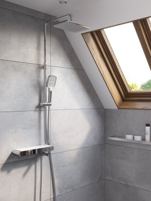 Душевая система с термостатом с изливом для ванны Vivo A64089 Cersanit фото в интернет-магазине Русалия