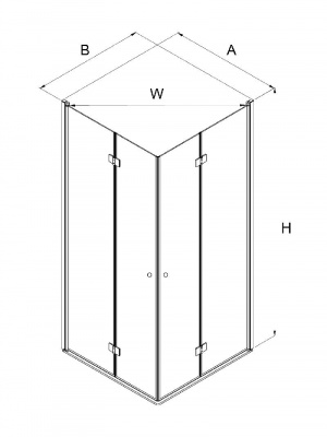 Душевое ограждение NEW TRENDY SUPERIA 90x90x195 K-0589 фото в интернет-магазине Русалия