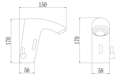 Смеситель для раковины Savol сенсорный (S-GY8865) фото в интернет-магазине Русалия