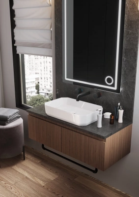 Раковина накладная Line 55 LINSLWB01 Sanita Luxe фото в интернет-магазине Русалия