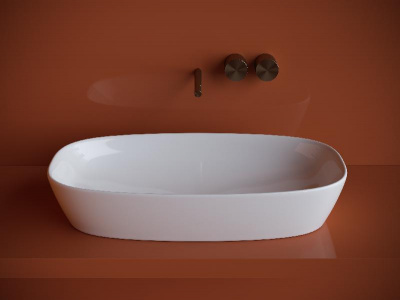 Умывальник чаша накладная овальная Element 700*375*140мм CN5040 Ceramica Nova фото в интернет-магазине Русалия