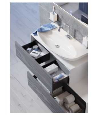 Тумба дополнительная 120 Миллениум серый GEN0312MG  Genesis Aqwella фото в интернет-магазине Русалия