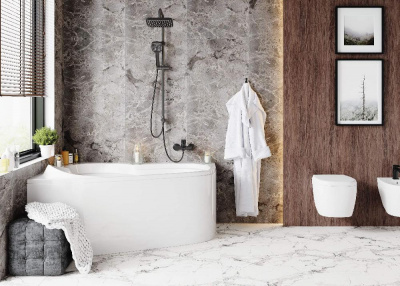 Акриловая ванна VAGNERPLAST SELENA 147x100 Left VPBA141SEL3LE-04 фото в интернет-магазине Русалия