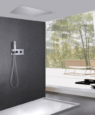 Душевая система ABBER Daheim AF8255 скрытого монтажа без излива, термостат, хром фото в интернет-магазине Русалия