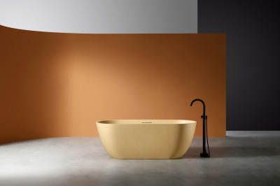 Ванна из искусственного камня ABBER Frankfurt AM9941MS песочная матовая 170х75х60 см фото в интернет-магазине Русалия