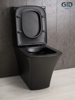 Унитаз напольный Gid Tn2184Bm 62252Y черный матовый 62.5x37x83 фото в интернет-магазине Русалия