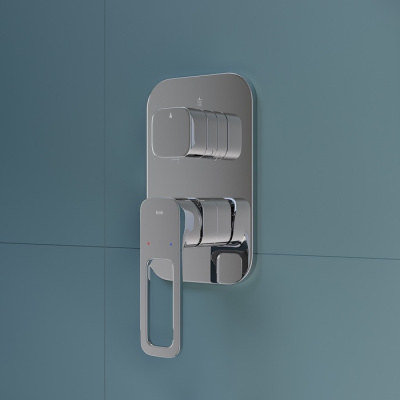 Встраиваемый смеситель с тремя выходами, Slide, IDDIS (SLISB00i68) фото в интернет-магазине Русалия