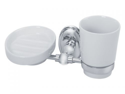 Стакан с мыльницей настенный VR.BNR-7843.СR Bonjour Cromo Veragio фото в интернет-магазине Русалия