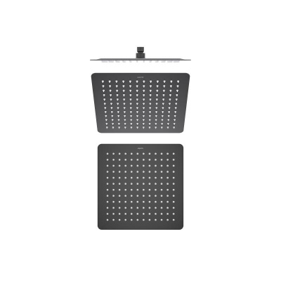 Квадратный верхний душ  300*300*2 мм AQUATEK, матовый черный AQ2074MB фото в интернет-магазине Русалия