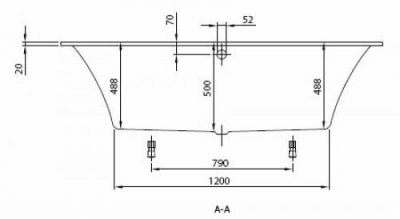 Квариловая ванна 180х80 My Art Duo UBQ180MYA2V01 Villeroy Boch фото в интернет-магазине Русалия
