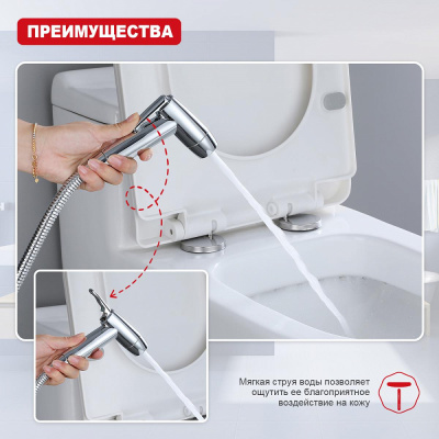 Гигиенический набор Raglo R460.50, хром фото в интернет-магазине Русалия