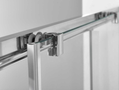 Душевая дверь Alpha VDS-3AL120CLB, 1200, черный, стекло прозрачное Vincea фото в интернет-магазине Русалия