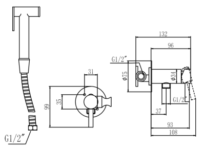 Смеситель для биде Savol (S-FXQ003Q) фото в интернет-магазине Русалия