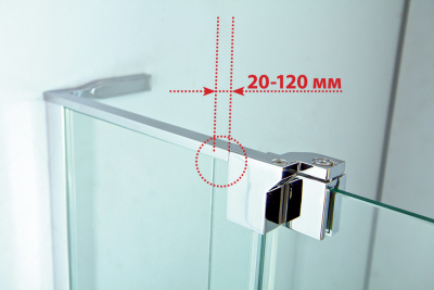 Душевой уголок CEZARES SLIDER-A-2-70/80-C-Cr фото в интернет-магазине Русалия