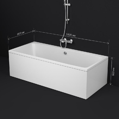 W84A-180-080W-A Func Ванна акриловая 180х80 Am.Pm фото в интернет-магазине Русалия