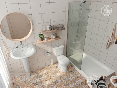 Раковина Santek Бриз 50 отверстие под смеситель 1WH110451 фото в интернет-магазине Русалия