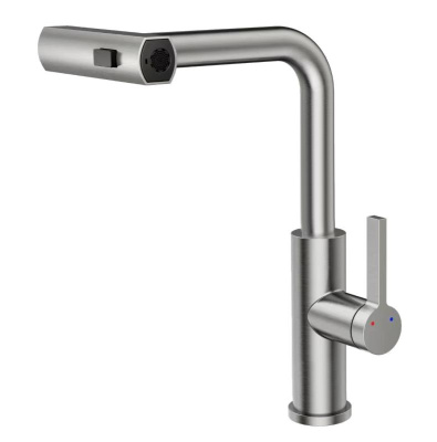 Смеситель для кухни с выдвижной лейкой RUSH Tinos (TI3732-18) фото в интернет-магазине Русалия