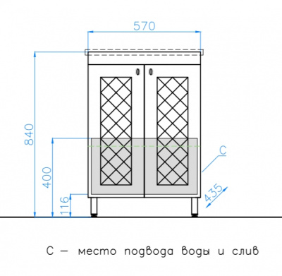 Комплект мебели Канна 60 Люкс Style Line фото в интернет-магазине Русалия