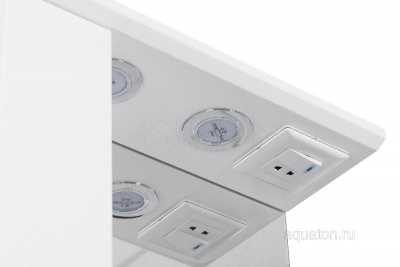 Зеркальный шкаф AQUATON Панда 50 левый белый 1A007402PD01L фото в интернет-магазине Русалия