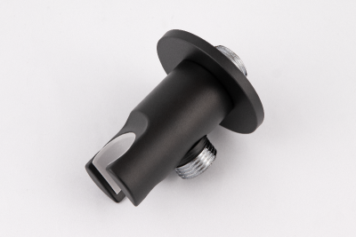 Держатель ручного душа с подключением шланга Remer 337MNO, черный матовый фото в интернет-магазине Русалия