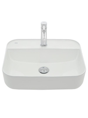 AQM5001 Раковина настольная с отверстием под смеситель. 505x400x135 фото в интернет-магазине Русалия