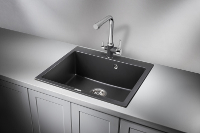 Кухонная мойка GRANULA (6001, ТУРМАЛИН) фото в интернет-магазине Русалия