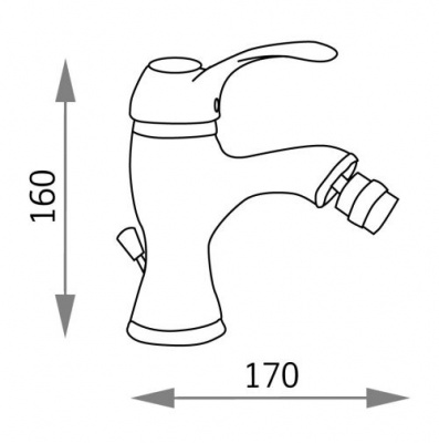 Смеситель для биде Larutta Cromo VR.LRT-3620.CR Veragio фото в интернет-магазине Русалия