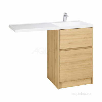 Тумба под раковину AQUATON Лондри 60 Дуб Сантана без фасада 1A266901LH0C0 фото в интернет-магазине Русалия
